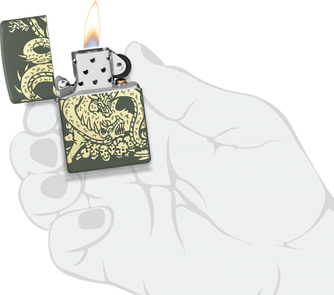 48907 Multi-Headed Dragon Windproof Lighter