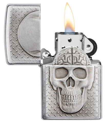 29818 Hardcore Skull Windproof Lighter