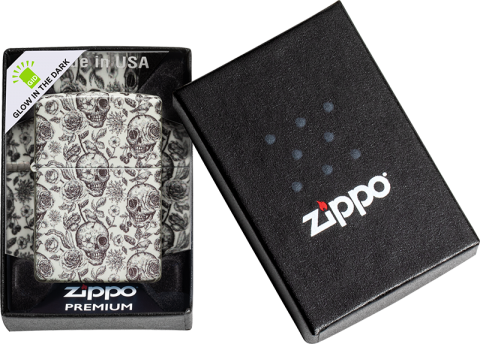 49458 Skull Shadow Windproof Lighter