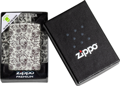 49458 Skull Shadow Windproof Lighter
