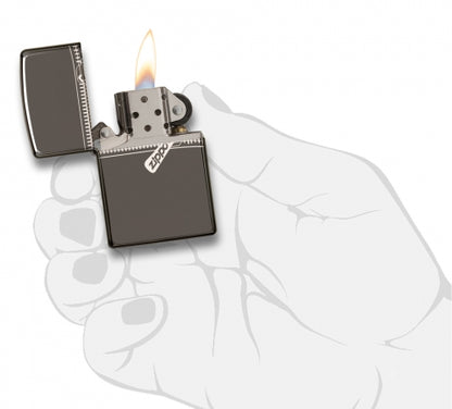 21088 Classic Zipper Design Windproof Lighter