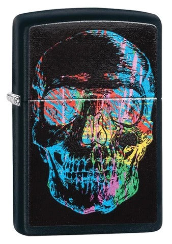 28042 Colorful Skull Windproof Lighter