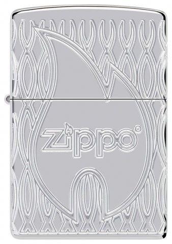 48838 Geometric Flame Pattern Windproof Lighter