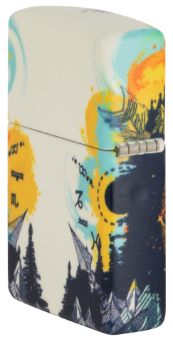 49805 Surround Adventure Compass (Glow-in-the-Dark Paint) Windproof Lighter (Includes one blue light keychain - random color)
