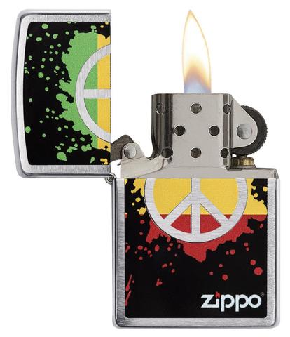 29606 Peace Symbol Windproof Lighter