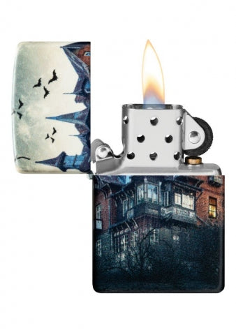 48922 House of Horrors Windproof Lighter (Includes Blue-Light Keychain, Assorted Color)