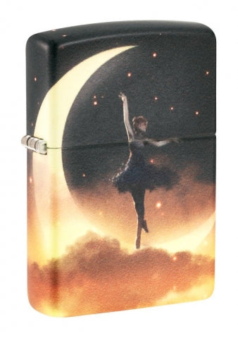48781 Crescent Moon Dancer Windproof Lighter