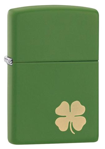 21032 Matte Four-Leaf Clover Windproof Lighter