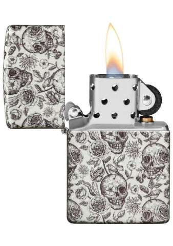 49458 Skull Shadow Windproof Lighter