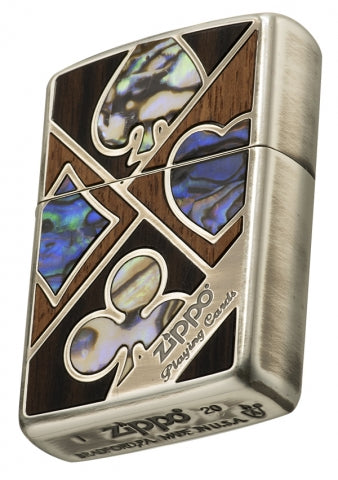 ZA-2-109A Armor® Zippo Playing Card Windproof Lighter – Red