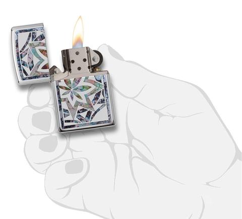 29727 Maple Leaf Painted Windproof Lighter