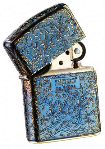 ZA-3-21A Finely Carved Embroidered Arabesque (Armor) Windproof Lighter