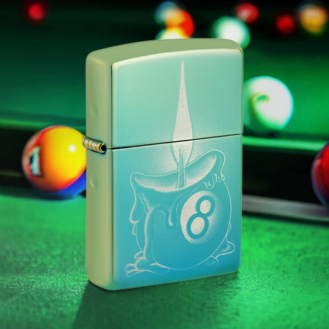 48615 Candlelit Eight Ball Windproof Lighter