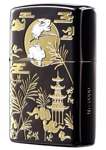 CZA-3-26 Jade Rabbit Palace Windproof Lighter – Asia Limited Edition