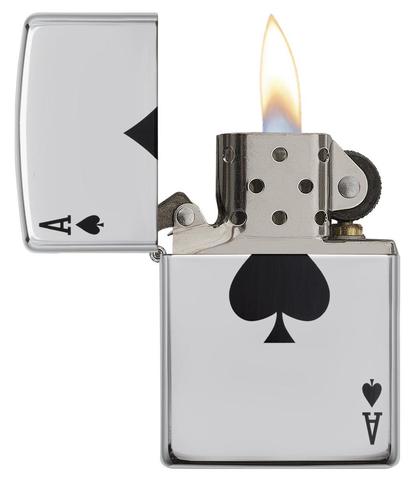24011 Simple Ace of Spades Windproof Lighter