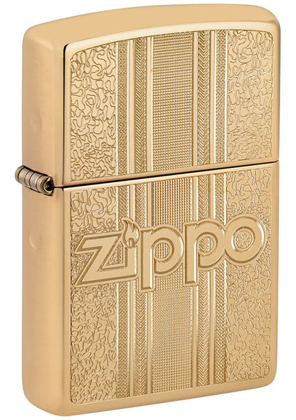 29677 Retro Brass Texture Design Windproof Lighter