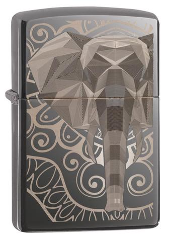 49074 Geometric Elephant Pattern Windproof Lighter