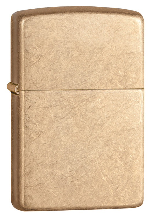 28496 Gold Brass Floral Pattern (Armor) Windproof Lighter