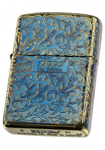 ZA-3-21A Finely Carved Embroidered Arabesque (Armor) Windproof Lighter