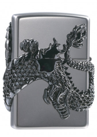 ZA-1-83A Dragon in Flight Windproof Lighter – Deep Black