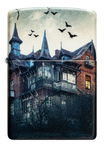 48922 House of Horrors Windproof Lighter (Includes Blue-Light Keychain, Assorted Color)