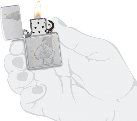 48658 Spade Demon Windproof Lighter
