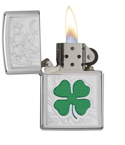 24699 Lucky Four-Leaf Clover Windproof Lighter
