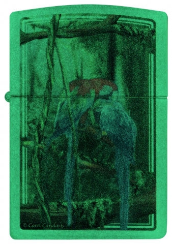48972 Jungle Jewel Windproof Lighter (Includes Blue-Light Keychain, Assorted Color)