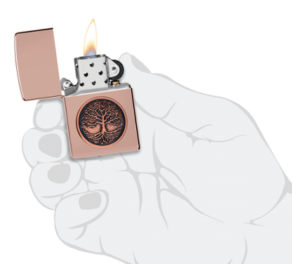 49638 Tree of Life Emblem Windproof Lighter