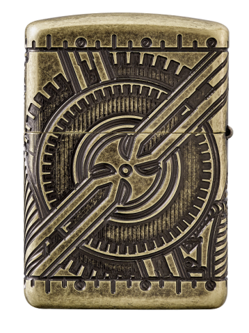 29268 Steampunk - Skull (Armor) Windproof Lighter