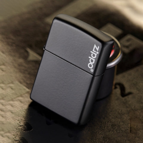 218ZL Black Matte Zippo Logo Windproof Lighter