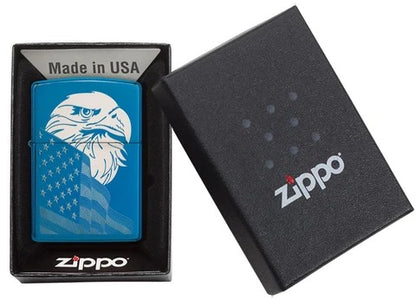 29882 Blue Ice American Eagle Windproof Lighter