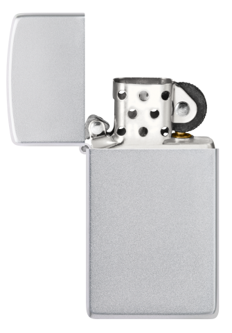 1605 Slim Satin Chrome Windproof Lighter