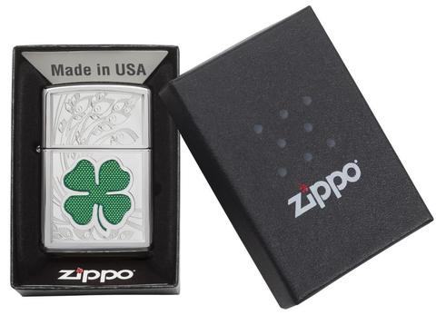 24699 Lucky Four-Leaf Clover Windproof Lighter
