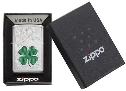 24699 Lucky Four-Leaf Clover Windproof Lighter