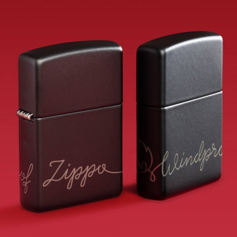 48979 Zippo Windproof Script Windproof Lighter