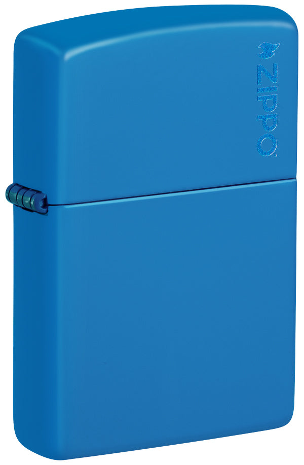 48628ZL Sky Blue Glossy Paint Windproof Lighter