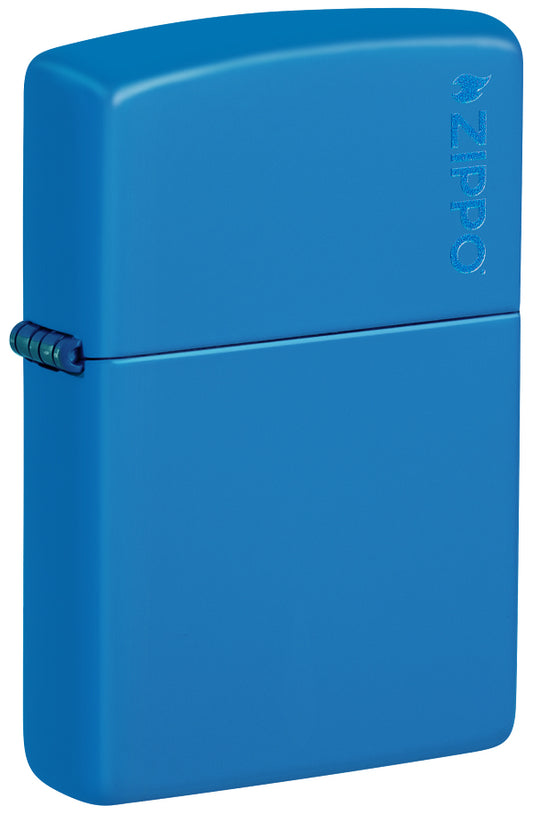 48628ZL Sky Blue Glossy Paint Windproof Lighter