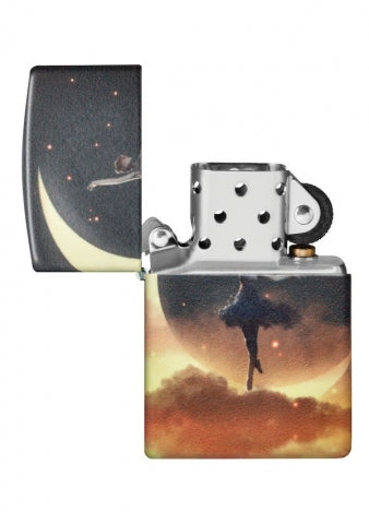 48781 Crescent Moon Dancer Windproof Lighter
