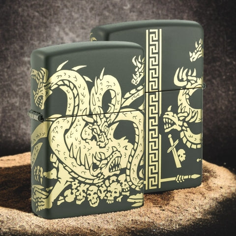 48907 Multi-Headed Dragon Windproof Lighter