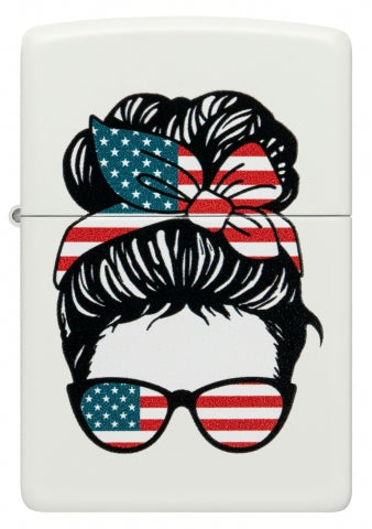46156 American Woman Design Windproof Lighter
