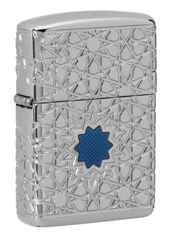 49076 Bright Silver Star-Shaped (Thickened) Windproof Lighter