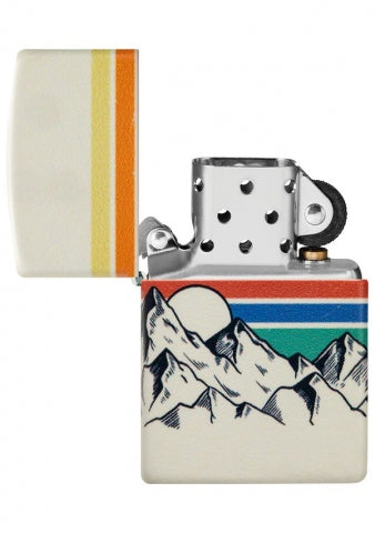 48573 Mountain Sunset Windproof Lighter