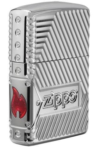 29672 Classic Bolt Pattern (Armor) Windproof Lighter