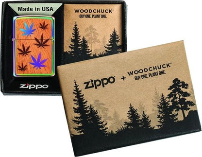 29903 WOODCHUCK USA Multi Color Leaves Emblem