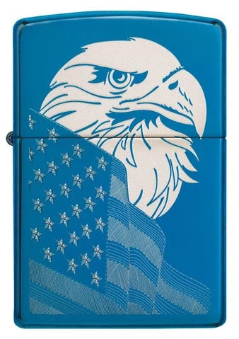 29882 Blue Ice American Eagle Windproof Lighter