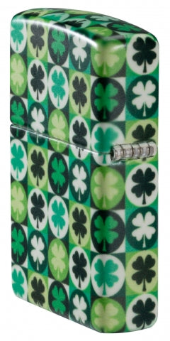 46015 Pop Art Clover Windproof Lighter (Includes Blue-Light Keychain, Assorted Color)