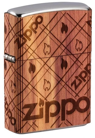 49331 WOODCHUCK USA Zippo Cedar Wrap