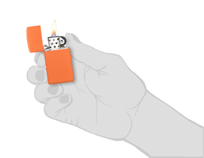 1631 Slim Orange Matte Windproof Lighter