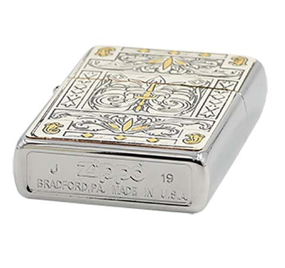 ZA-5-63A Lily Pattern Windproof Lighter